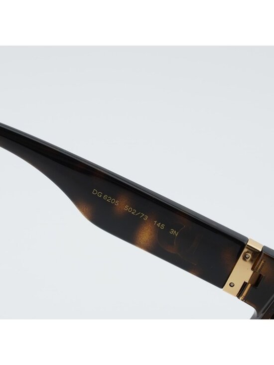 Dolce & Gabbana DG6205 502/73 Sunglasses Havana Square Frame, Brown Lenses main image 11